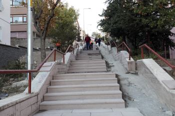 Yenimahalle?de merdivenlere modern dokunuş