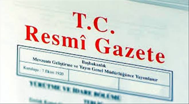 20 Kanun Resmi Gazete`de