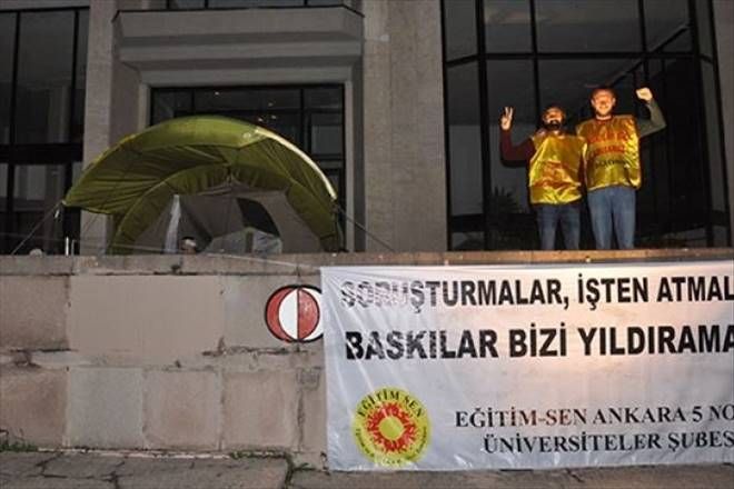ODTÜ´de direniş çadırı kuruldu