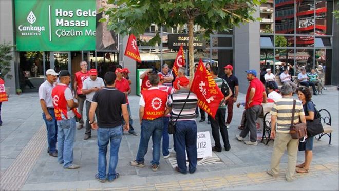 Çankaya Belediye´sinde İşçi Eylemleri Sürüyor