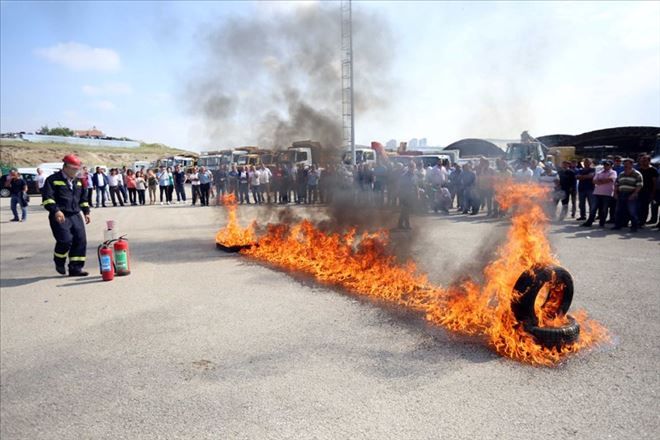 350 personel yangın konusunda bilinçlendi