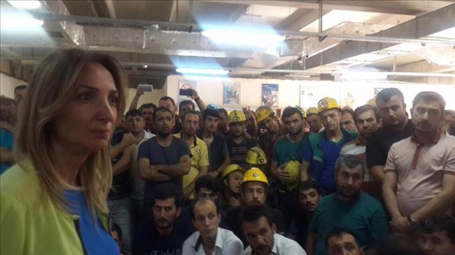 NAZLIAKA BEYPAZARLI MADEN İŞÇİLERİNİN SESİ OLDU!