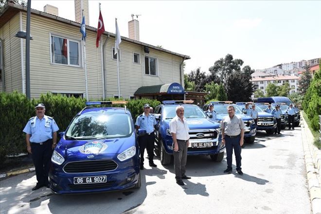 Mamak Zabıtası´na Yeni Araç Filosu