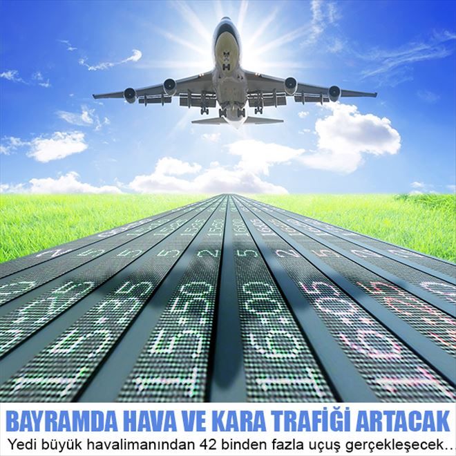 BAYRAMDA HAVA VE KARA  TRAFİĞİ ARTACAK