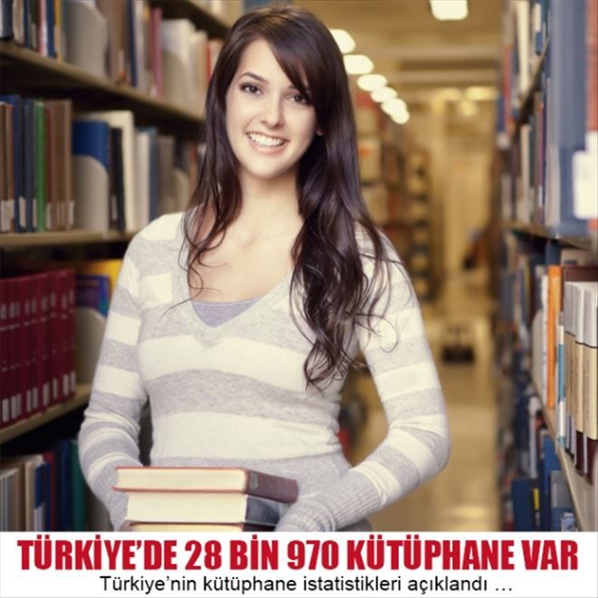 TÜRKİYE´DE 28 BİN 970 KÜTÜPHANE VAR