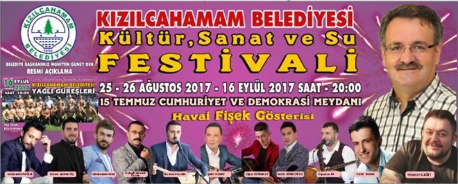 KIZILCAHAMAM BELEDİYESİ KÜLTÜR, SANAT VE SU FESTİVALİ DÜZENLENİYOR 