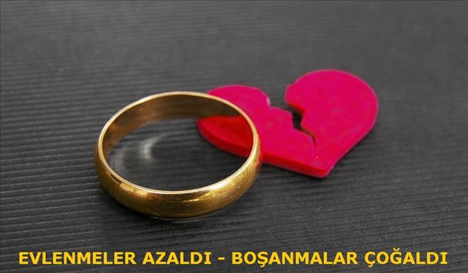 EVLENENLER AZALDI BOŞANANLAR ÇOĞALDI