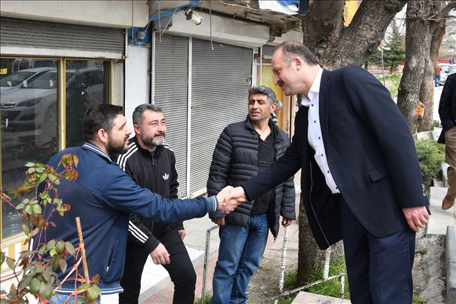 Esnafla bir araya geldiler