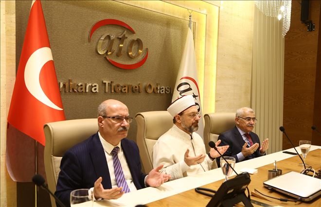 DİYANET İŞLERİ BAŞKANI ALİ ERBAŞ, ANKARA TİCARET ODASI MESCİDİNDE CUMA NAMAZI KILDIRDI. 