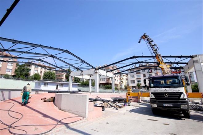 HUZUR PAZARYERİNDE ÇALIŞMALAR TAM GAZ SÜRÜYOR