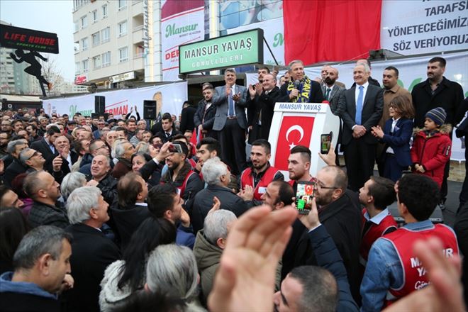 ERYAMAN SEÇİM İLETİŞİM MERKEZİ´ AÇILDI 