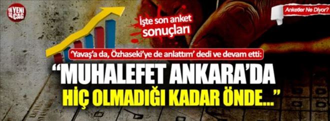 SON ANKET SONUÇLARI... 