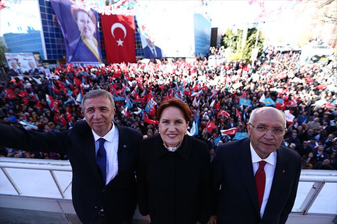 AKŞENER, YAVAŞ VE YAŞAR YENİMAHALLE MİTİNGİ´NDE BULUŞTU