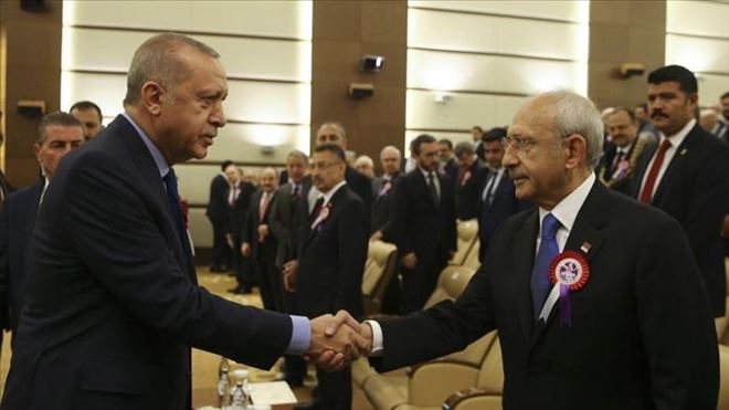 ERDOĞAN İLE KILIÇDAROĞLU, AYM TÖRENİNDE BULUŞTU