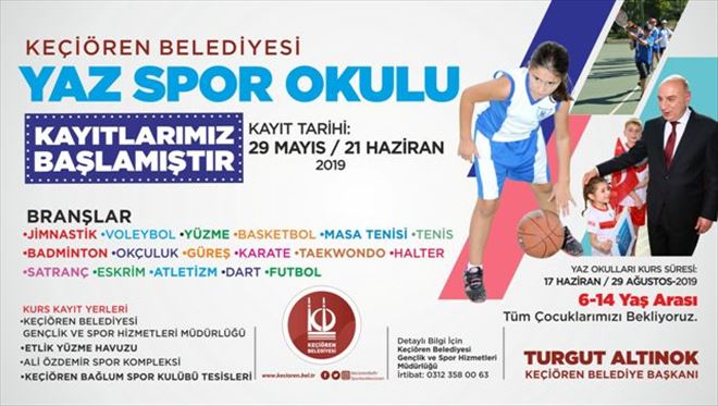 GENÇLERE ÜCRETSİZ YAZ SPOR OKULU