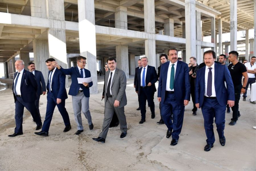 FUAR ALANI İNŞAATI TAM GAZ DEVAM EDİYOR..