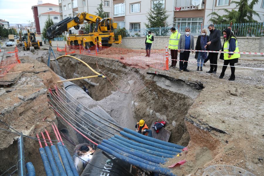 SİNCAN SARAYCIK BÖLGESİ’NDE YAŞANAN SU SIKINTISINA ASKİ’DEN NEŞTER