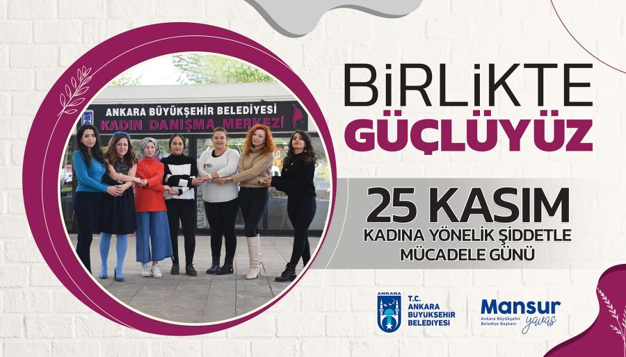 KADINA KARŞI ŞİDDETLE MÜCADELEYE” DESTEK