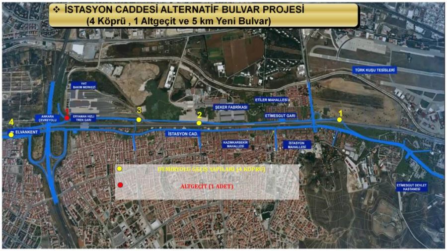 İSTASYON CADDESİ’NDEKİ YILLARIN TRAFİK SORUNUNU ÇÖZÜYOR