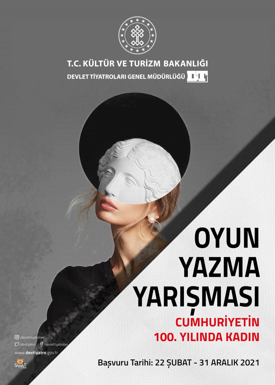 DEVLET TİYATROLARI “CUMHURİYET’İN 100. YILINDA KADIN” ADLI OYUN YAZMA YARIŞMASI DÜZENLİYOR