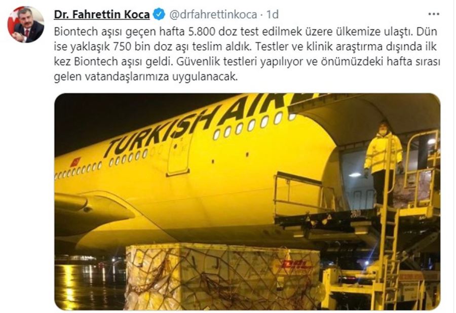 Fahrettin Koca’dan Biontech açıklaması! Aşı kimlere yapılacak?