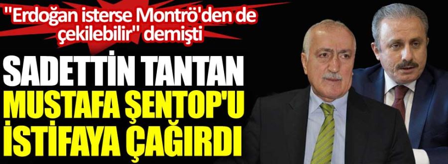 SADETTİN TANTAN, MUSTAFA ŞENTOP