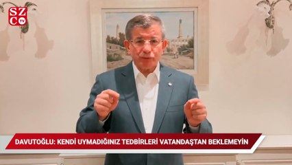 AHMET DAVUTOĞLU’NDAN ERDOĞAN’A TEPKİ: ARTIK YETER