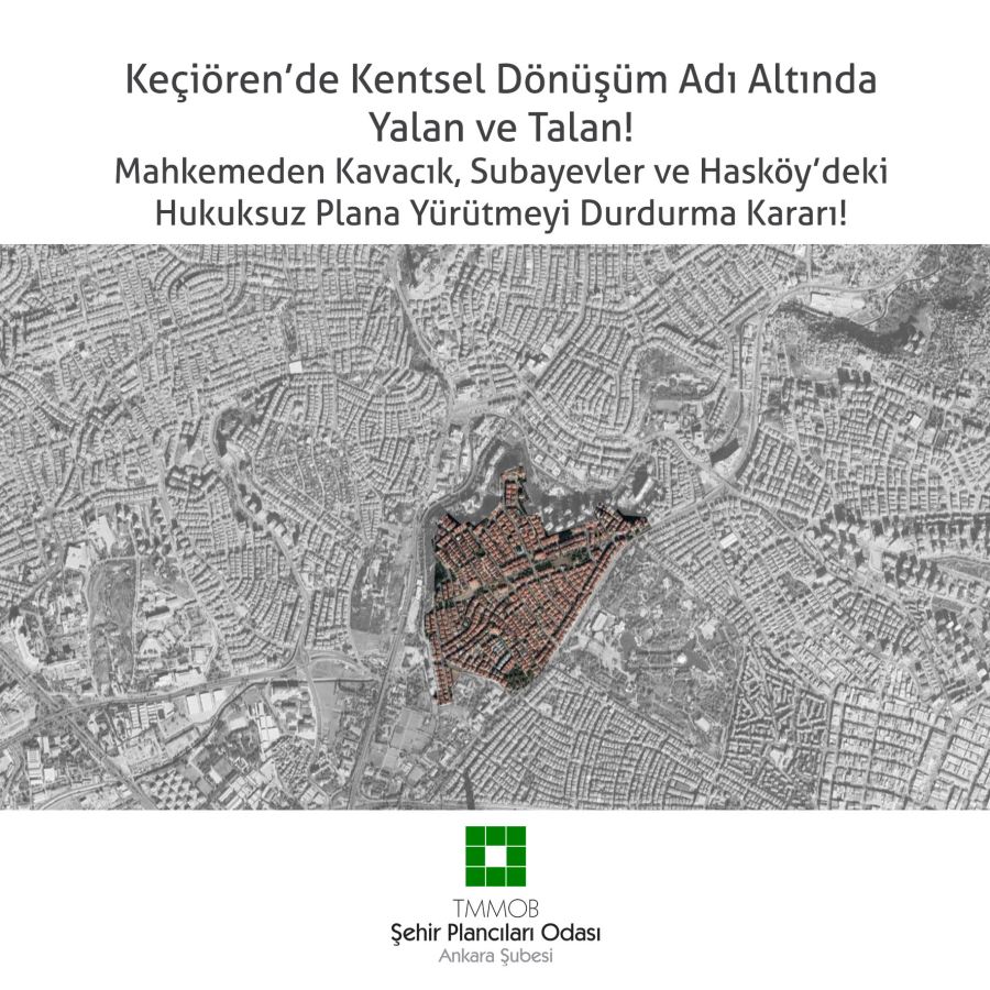 KEÇİÖREN DE KENTSEL DÖNÜŞÜM ADI ALTINDA YALAN VE TALAN