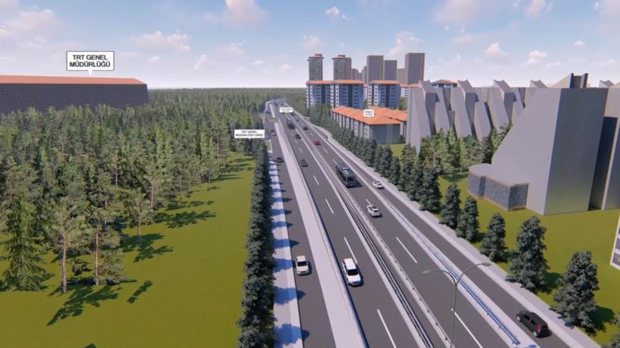 BİLKENT-İNCEK BULVARI-ÇEVRE YOLU ARASINDA YENİ BULVAR VE TRT ÖNÜNE KATLI KAVŞAK