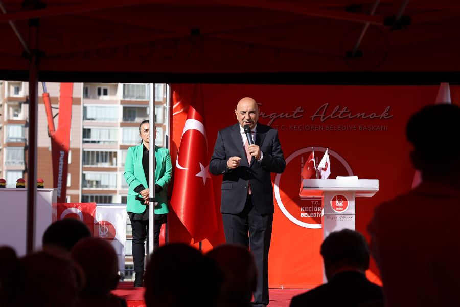 KEÇİÖREN’DE YENİ KÜLTÜR MERKEZİNİN TEMELLERİ ATILDI