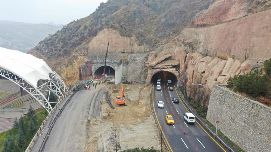 KUZEY ANKARA TÜNELİ’NDEKİ ÇALIŞMALARIN İLK ETABI TAMAMLANIYOR