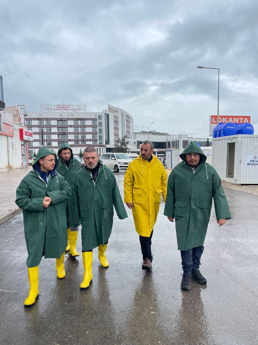 SİNCAN BELEDİYESİ ADIYAMAN’DA SELE KARŞI TEYAKKUZDA