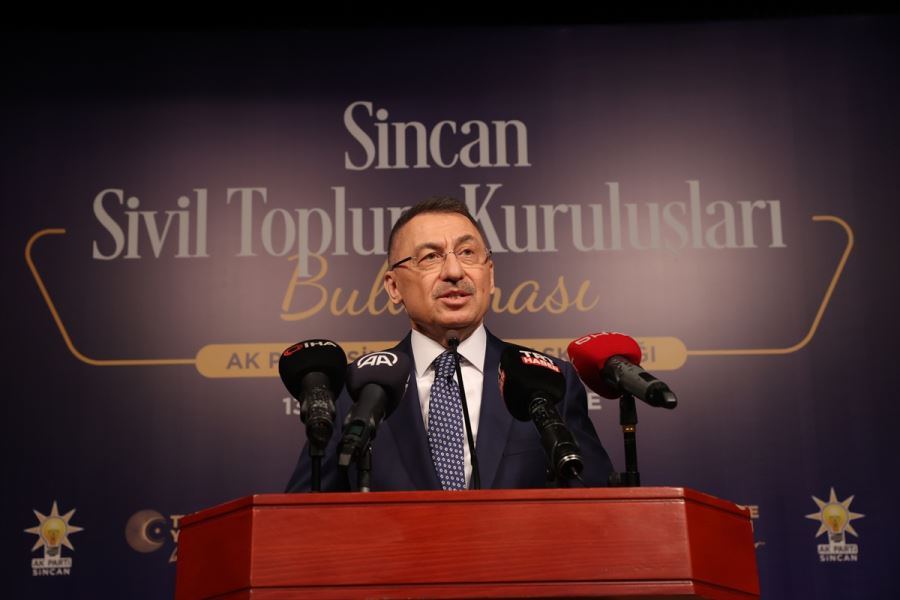 CUMHURBAŞKANI YARDIMCISI FUAT OKTAY SİNCAN’DA STK’LARLA BULUŞTU