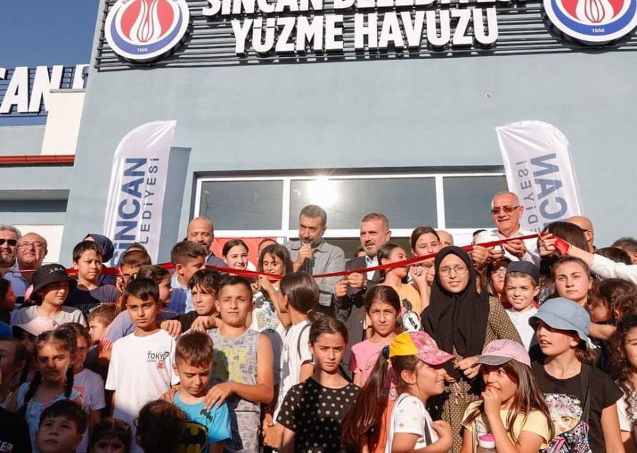 YENİKENT YÜZME HAVUZU AÇILDI, SİNCAN 3. HAVUZUNA KAVUŞTU