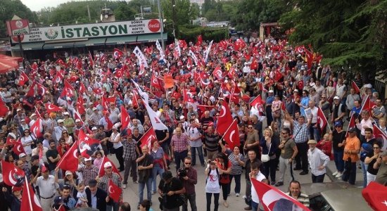 Atatürk Orman Çiftliği`nde ABD`ye Eylem