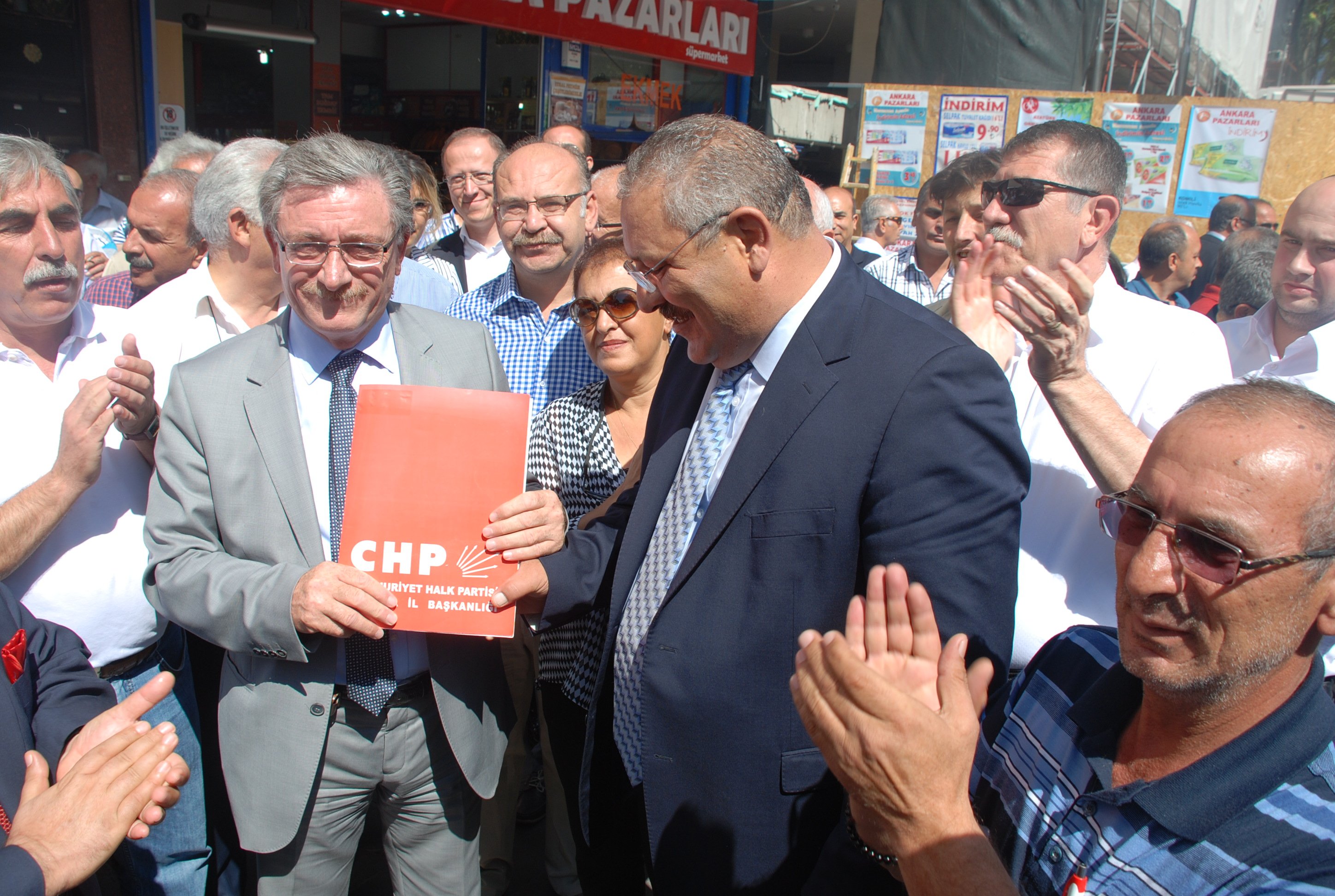 CHP ANKARA BÜYÜKŞEHİR BELEDİYE BAŞKANI A. ADAYI ALİ  BAŞKARAAĞAÇ  RESMİ  BAŞVURUSUNU YAPTI. 