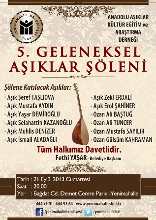 Yenimahalle, 5. Aşıklar Şöleni?ni düzenliyor