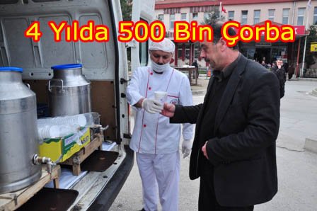 Yenimahalle?de 4 yılda 500 bin çorba