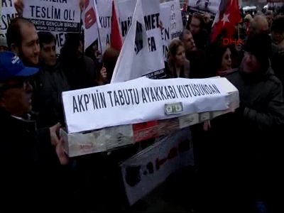 TGB`den tabutlu ve ayakkabı kutulu eylem