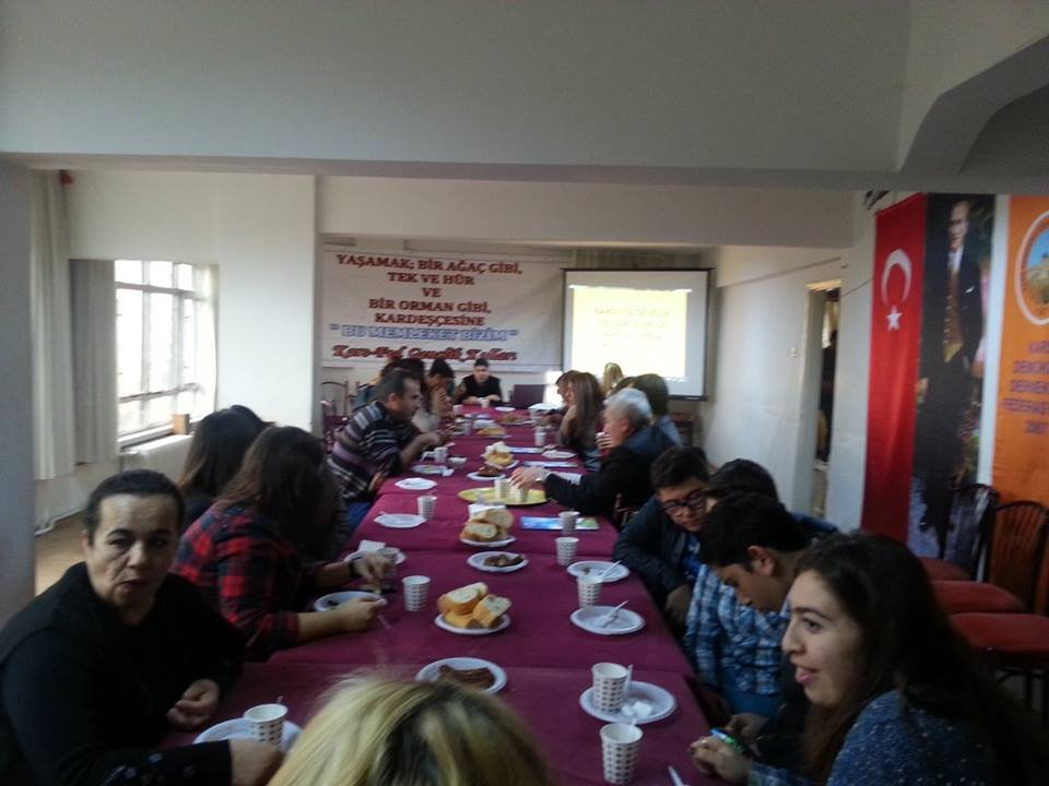 Karsfed gençleri kahvaltıda bir araya geldi 