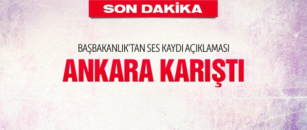Başbakanlık`tan flaş açıklama!