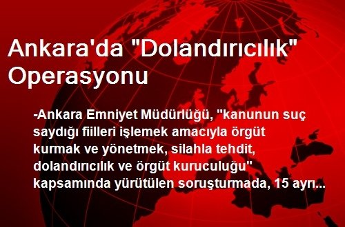 Ankara`da 