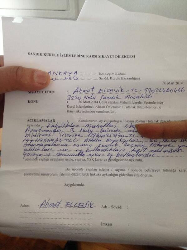 Ankara`da Yaşanan Sandık Sorunları 