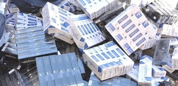 70 bin paket kaçak sigara ele geçirildi